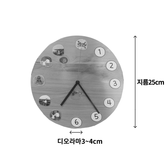 벽시계 사이즈 이미지